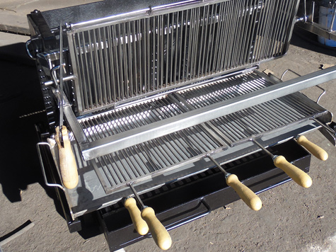 Grille double pour cuisson verticale